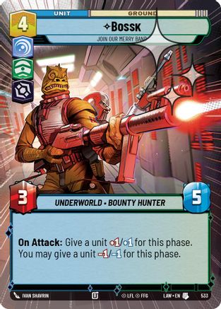Bossk - Join Our Merry Band (533) (Hyperspace Foil) (533) [A Lawless Time]