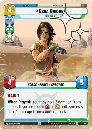 Ezra Bridger - Spectre Six (537) (Hyperspace Foil) (537) [A Lawless Time]