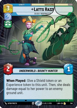 Latts Razzi - Deadly Whipmaster (541) (Hyperspace Foil) (541) [A Lawless Time]