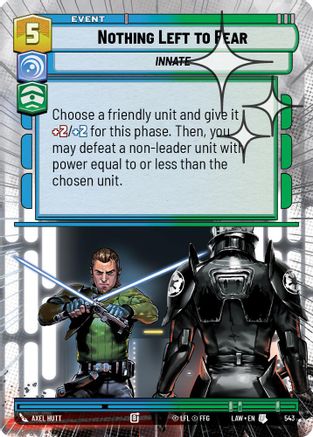Nothing Left to Fear (543) (Hyperspace Foil) (543) [A Lawless Time]