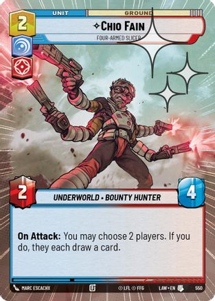Chio Fain - Four-Armed Slicer (550) (Hyperspace Foil) (550) [A Lawless Time]