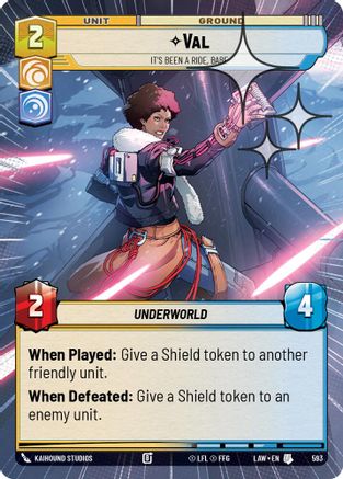 Val - It's Been a Ride, Babe (593) (Hyperspace Foil) (593) [A Lawless Time]