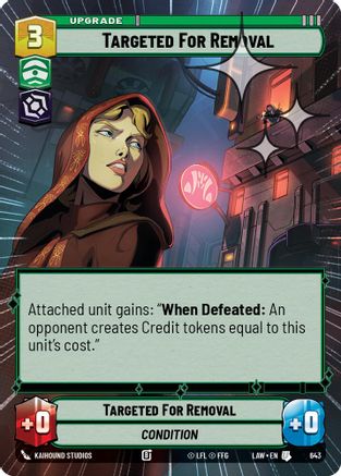 Targeted for Removal (643) (Hyperspace Foil) (643) [A Lawless Time]