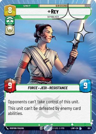 Rey - Skywalker (651) (Hyperspace Foil) (651) [A Lawless Time]