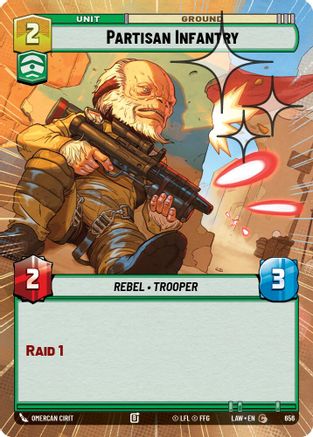 Partisan Infantry (656) (Hyperspace Foil) (656) [A Lawless Time]