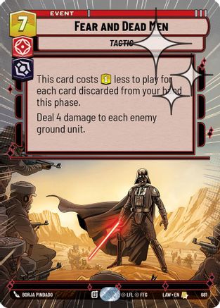 Fear and Dead Men (681) (Hyperspace Foil) (681) [A Lawless Time]