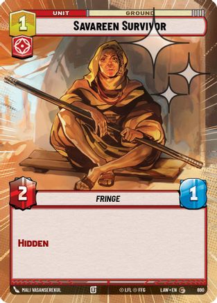 Savareen Survivor (690) (Hyperspace Foil) (690) [A Lawless Time]