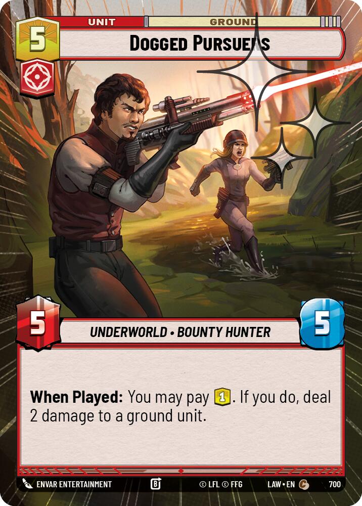 Dogged Pursuers (700) (Hyperspace Foil) (700) [A Lawless Time]