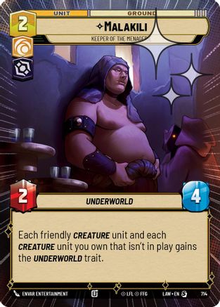 Malakili - Keeper of the Menagerie (714) (Hyperspace Foil) (714) [A Lawless Time]