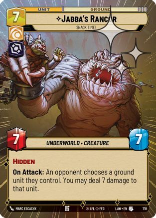 Jabba's Rancor - Snack Time! (718) (Hyperspace Foil) (718) [A Lawless Time]