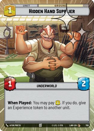 Hidden Hand Supplier (759) (Hyperspace Foil) (759) [A Lawless Time]