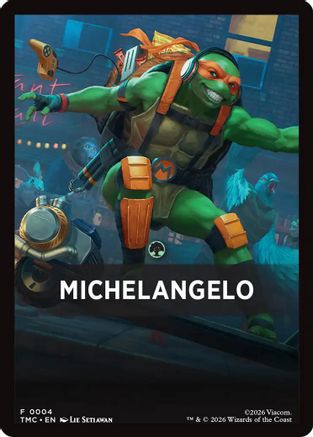Michelangelo Theme Card [Teenage Mutant Ninja Turtles Commander Tokens]