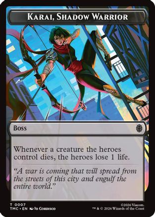 Karai, Shadow Warrior [Teenage Mutant Ninja Turtles Commander Tokens]