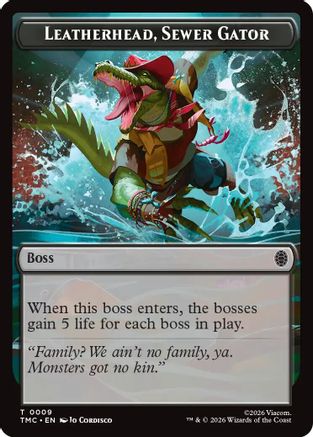 Leatherhead, Sewer Gator [Teenage Mutant Ninja Turtles Commander Tokens]