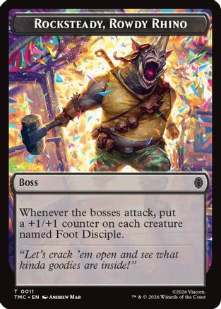 Rocksteady, Rowdy Rhino [Teenage Mutant Ninja Turtles Commander Tokens]
