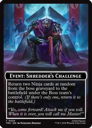Event: Shredder's Challenge [Teenage Mutant Ninja Turtles Commander Tokens]