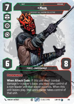 Maul - Master of the Shadow Collective (Prestige) (815) (815) [A Lawless Time]