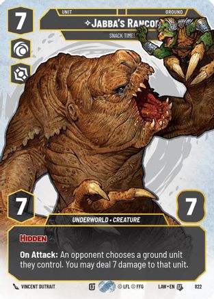Jabba's Rancor - Snack Time! (Prestige) (822) (822) [A Lawless Time]