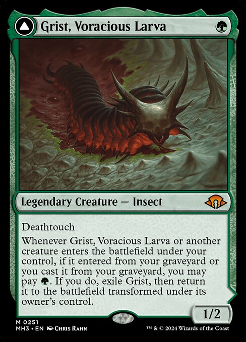 Grist, Voracious Larva // Grist, the Plague Swarm (MH3 251) [Modern Horizons 3]