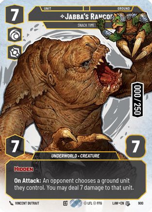 Jabba's Rancor - Snack Time! (Serialized) (900) (900) [A Lawless Time]