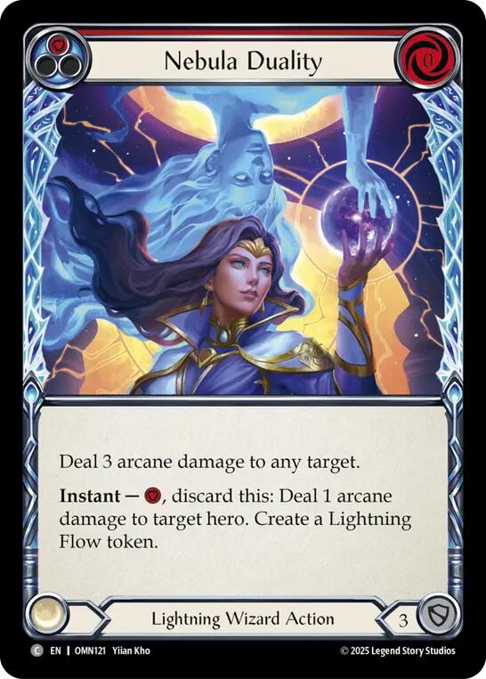 Nebula Duality (Red) [OMN121] (Omens of the Third Age)  Rainbow Foil