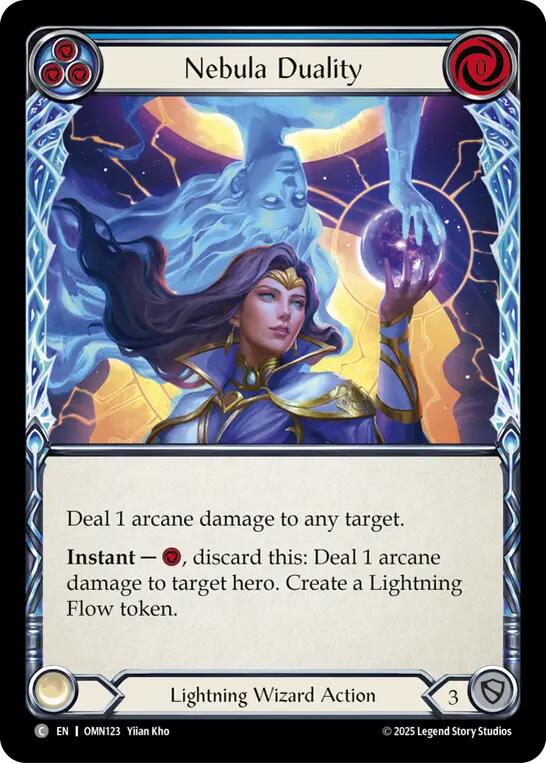 Nebula Duality (Blue) [OMN123] (Omens of the Third Age)  Rainbow Foil