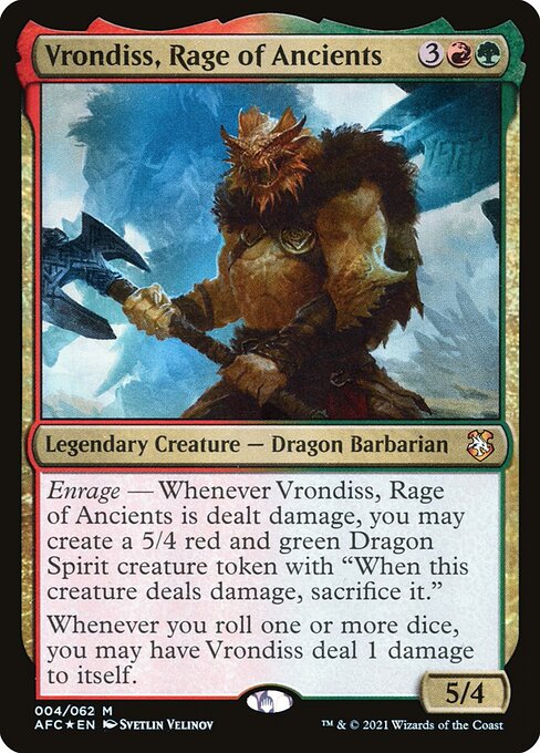 Vrondiss, Rage of Ancients (AFC 4) [Forgotten Realms Commander]