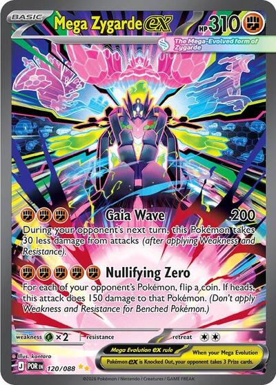 Mega Zygarde ex 120 088 (POR 120/088) [ME03: Perfect Order]