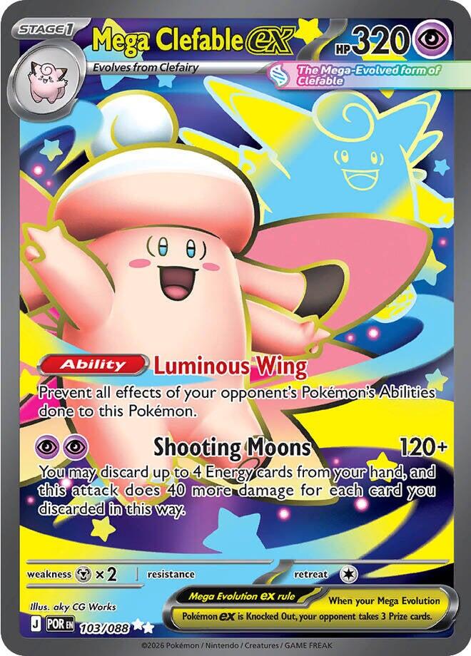 Mega Clefable ex (103/088) [Mega Evolution: Perfect Order]