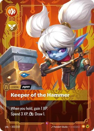 Poppy - Keeper of the Hammer (203/219) - Unleashed Foil