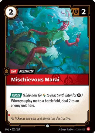 Mischevious Marai (003/219) - Unleashed Foil
