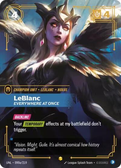LeBlanc Everywhere At Once Alternate Art (UNL 090a/219) [Unleashed]