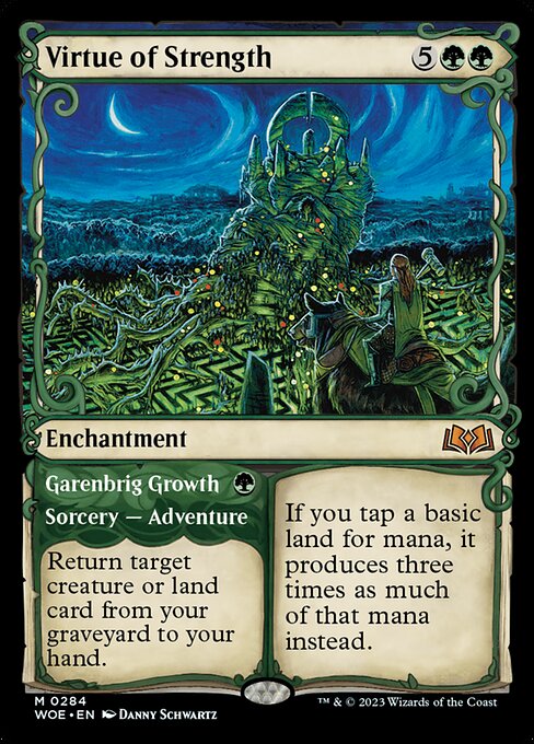 Virtue of Strength // Garenbrig Growth (WOE 284) [Wilds of Eldraine]