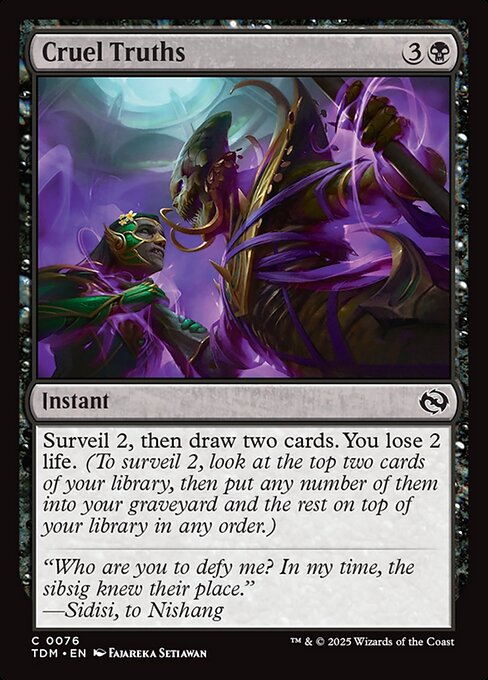 Cruel Truths (TDM 76) [Tarkir: Dragonstorm]