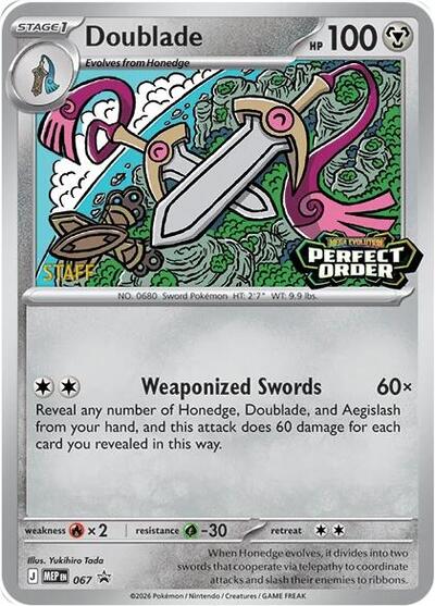 Doublade 067 Staff (MEP 067) [ME: Mega Evolution Promo]