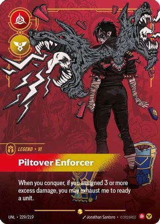 Vi - Piltover Enforcer (Overnumbered) (225/219) - Unleashed Foil