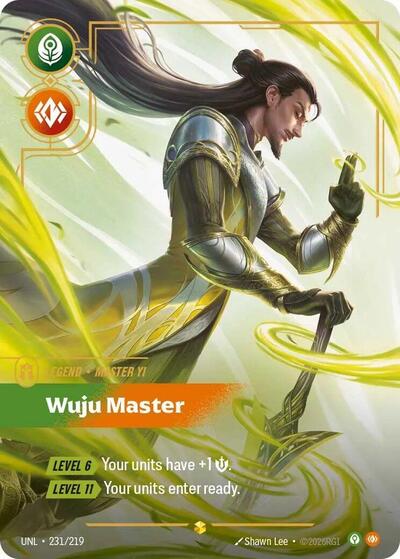 Master Yi - Wuju Master (UNL 231/219) [Unleashed]