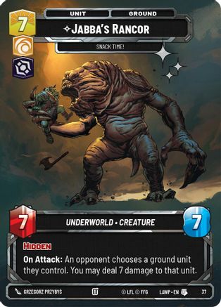 Jabba's Rancor - Snack Time! (37) (Foil) (37) [A Lawless Time: Weekly Play]