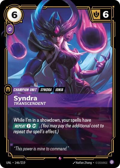 Syndra Transcendent (UNL 146/219) [Unleashed]