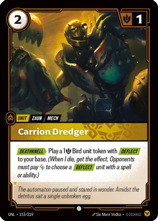 Carrion Dredger (153/219) - Unleashed Foil