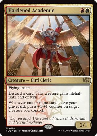 Hardened Academic (SOS-194) - Secrets of Strixhaven Foil