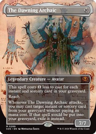 The Dawning Archaic (Borderless) (SOS-289) - Secrets of Strixhaven Foil