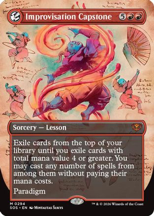 Improvisation Capstone (Borderless) [Secrets of Strixhaven]