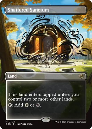 Shattered Sanctum (Borderless) [Secrets of Strixhaven]