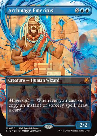Archmage Emeritus (Borderless) [Secrets of Strixhaven Special Guests]