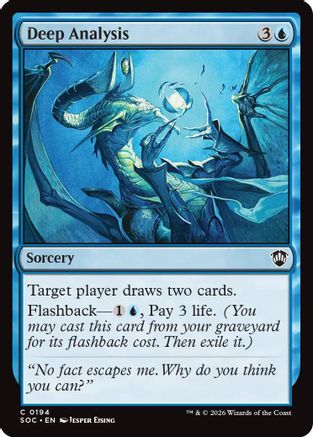 Deep Analysis [Secrets of Strixhaven Commander]