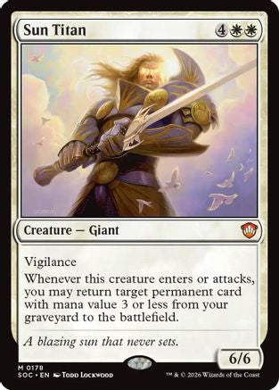 Sun Titan [Secrets of Strixhaven Commander]