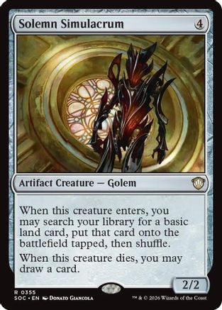 Solemn Simulacrum [Secrets of Strixhaven Commander]