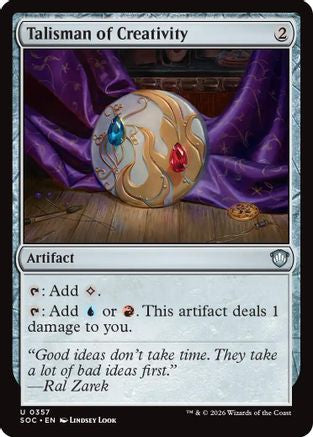 Talisman of Creativity [Secrets of Strixhaven Commander]
