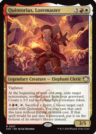 Quintorius, Loremaster [Secrets of Strixhaven Commander]